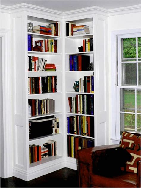 Corner Bookshelves Corner Shelf Design Built In Bookcase Corner