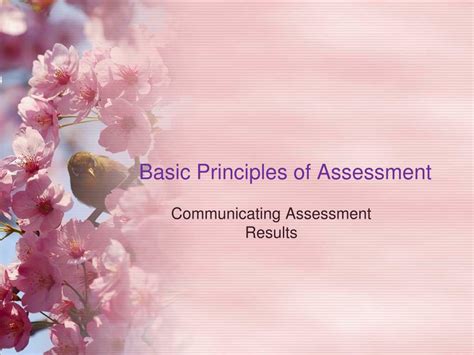 Ppt Basic Principles Of Assessment Powerpoint Presentation Free