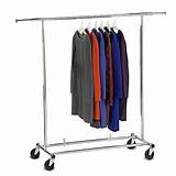 Commercial Grade Dual Bar Adjustable Garment Rack Photos