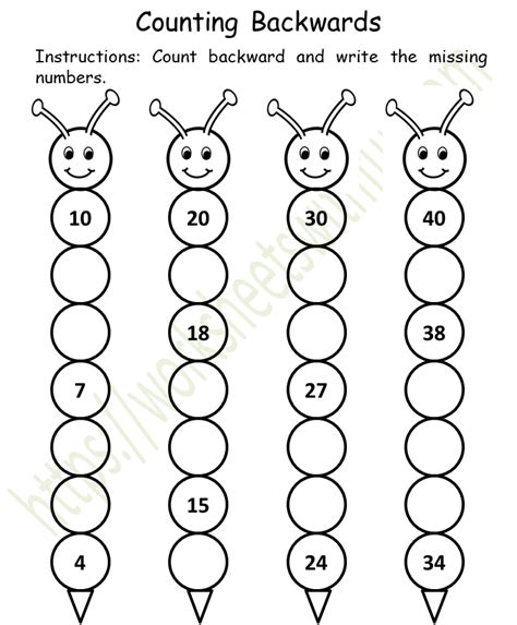 Worksheets For Kids Who Write Numbers Backwards