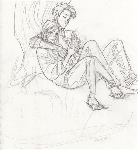 can you see me by burdge bug teddy lupin and victoire weasley cute couple drawings