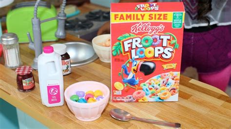 doll breakfast cereal diy american girl doll crafts american girl doll food american girl