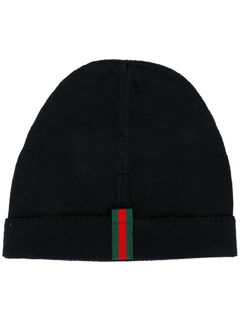 Gucci Striped Detailing Beanie In Blue For Men Lyst