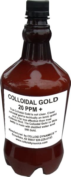Colloidal Gold In Our 32 Ounce Bottles Colloid Dynamics