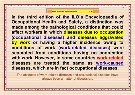 Occupational Diseases International List Atatun
