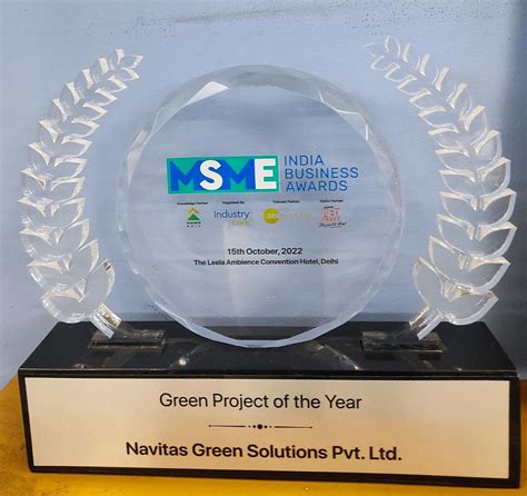 Navitas Green Solution Pvt Ltd Is Awarded With “green Project Of The