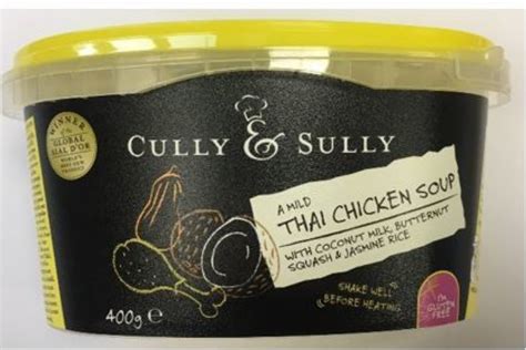 Cully And Sully Thai Chicken Soup Recalled Over Fears Of Possible