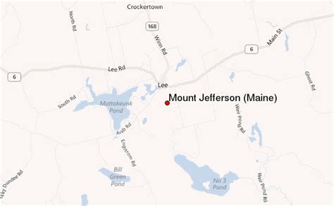 Mount Jefferson Maine Mountain Information