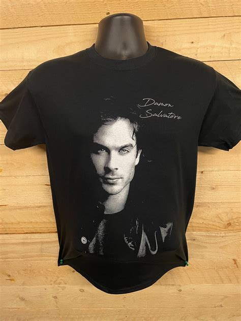 Damon Salvatore Vampire Diaries T Shirts 2xl Tee Tv 100 Etsy