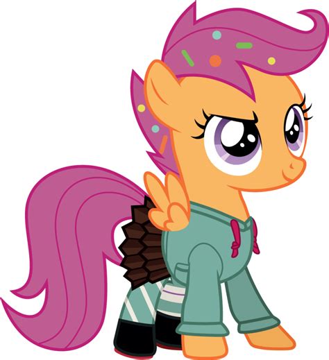Scootaloo As Vanellope Wreck It Ralph On