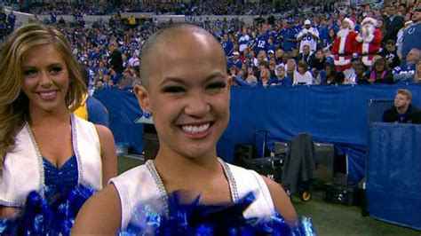 Video Indianapolis Colts Cheerleaders Shave Heads In Support Of Boulders Chuck Pagano Fox31