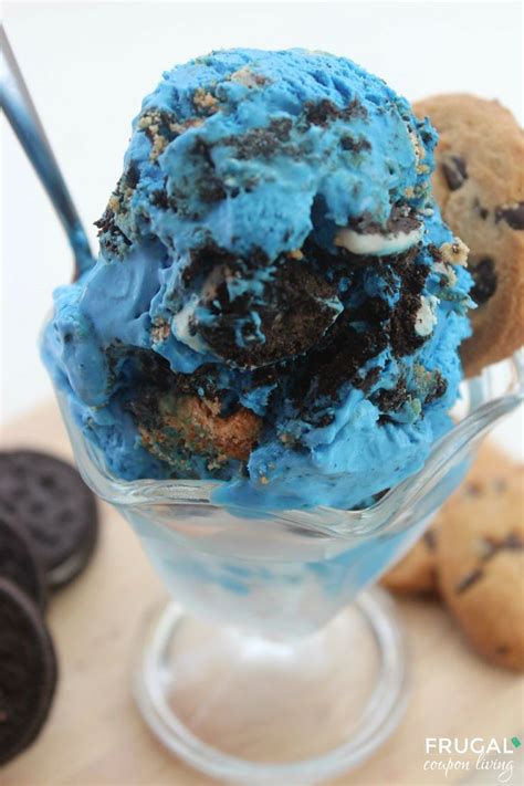 No Churn Cookie Monster Ice Cream Recipe Cookie Monster Ice Cream