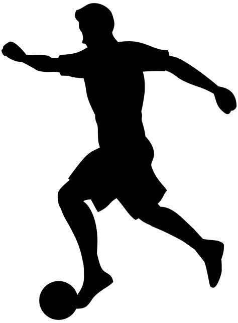 Soccer Player Clipart Black And White Free Download On
