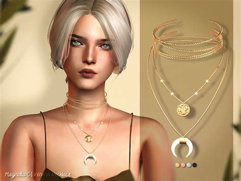 New Mesh By Me Found In Tsr Category Sims 4 Female Necklaces The