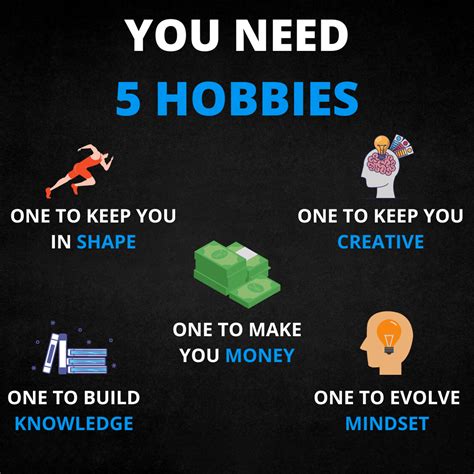 You Need 5 Hobbies One To Keep You In Shape One To Keep You Creative