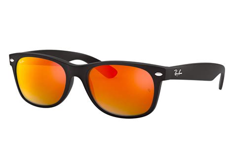 New Wayfarer Flash Sunglasses In Black And Orange Rb2132 Ray Ban® Us