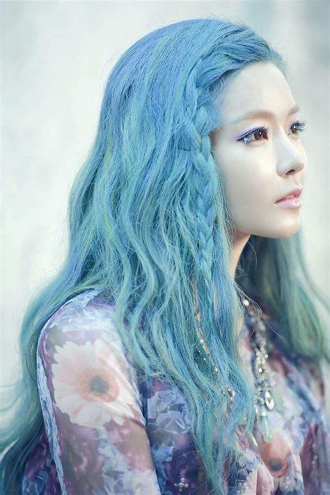 Blue Hair Female Edition K Pop Amino