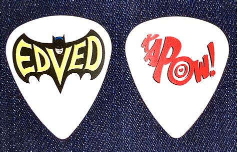 Pearl Jam Guitar Pick From Eddie Vedder Batman Kapow On 2018 Concert Tour Pickbay