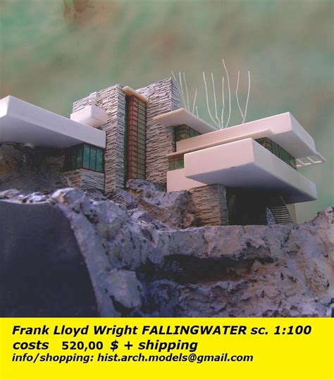 Frank Lloyd Wright Fallingwater Scale Model 1100 520 € Shipping