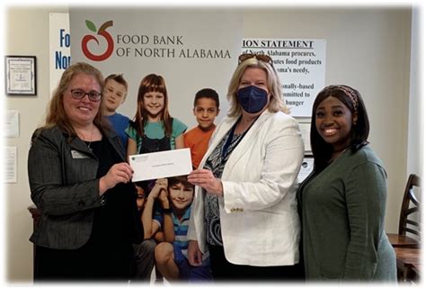 Food Bank Of North Alabama Received A Donation From Wcf Woodforest