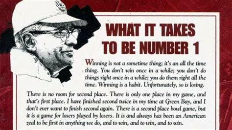 Oped What It Takes To Be Number One By Vince Lombardi Wehoville