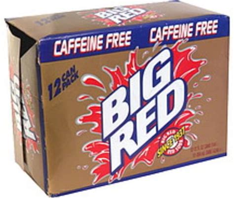 Big Red Caffeine Free Red Soda 12 Ea Nutrition Information Innit