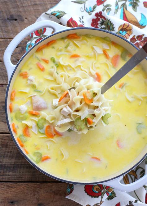 Make The Most Of Your Leftovers With This Creamy Turkey Noodle Soup