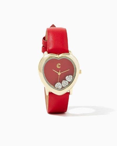 Floating Hearts Watch Fashion Jewelry Valentines Day Charming