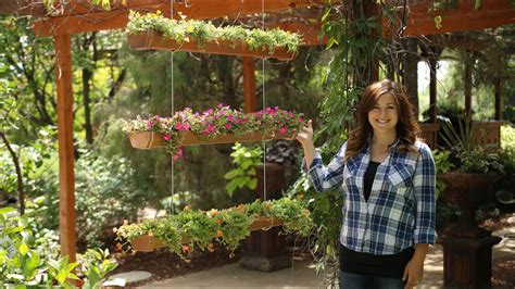 Rain gutters may not sound fun, but they can be an effective way to recycle water. DIY Hanging Rain Gutter Garden // Garden Answer - YouTube