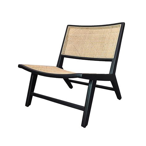 Chanler Rattan Chair Black Natural Furniture Source Philippines