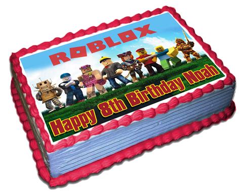 How To Make A Roblox Birthday Cake Roblox Birthday Cake Celebration