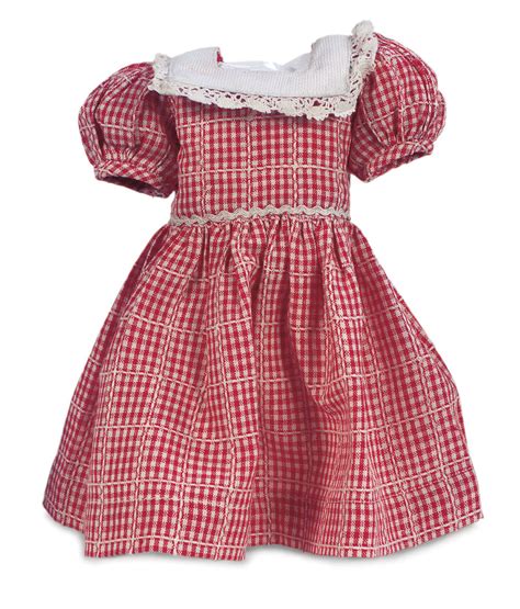 Red And White Checkered Cotton Dress