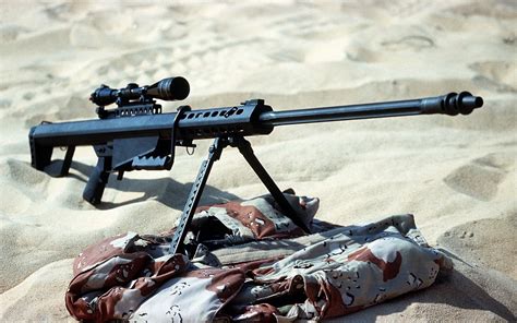 Sniper Rifle Desert Weapon Phone Background Image
