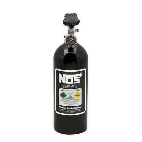 Nos 14730bnos Nitrous Bottle 5 Pound With Gauge Black