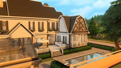 Country Familiar House No Cc Sims 4 Mod Download Free