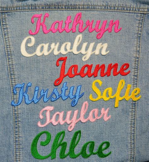 Custom Name Patch Personalized Name Patch Iron On Name Etsy Custom