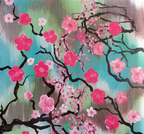 Cherry Blossom Abstract X Acrylic Home Decor Wall Art On Luulla