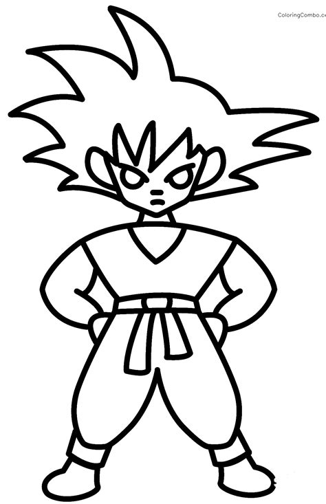Chibi Goku Coloring Page For Kids Fun And Free
