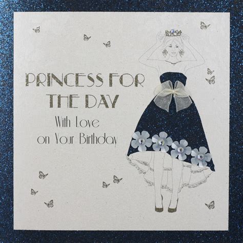 Princess For The Day Handmade Open Birthday Card Cf Tilt Art