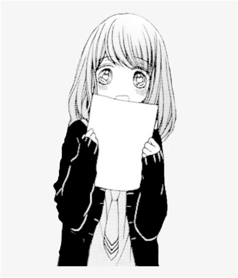 Drawing Transparent Anime Sad Anime Girl Transparent Background Png Image Transparent Png