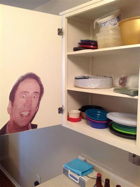 Keep Them On Their Toes With A Little Nicolas Cage In The Cupboard