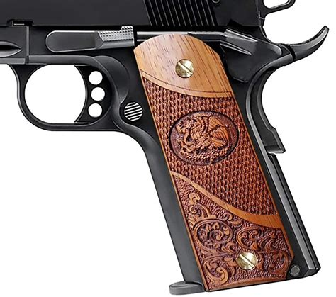 Buy 1911 Grips Solid Wood Fits Full Size Government Commander Custom