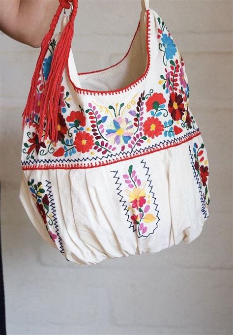 Mexican Summer Tote Floral Cross Body Or Shoulder Bag Strap