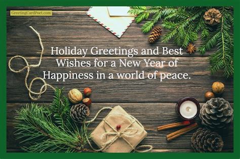We hope the new year brings you good health, much happiness, and plenty best wishes from the team! Holiday Card Messages, Christmas wishes, sayings | Greeting Card Poet