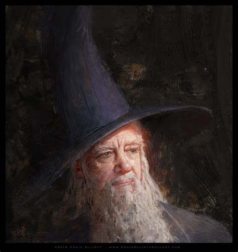 Wallpaper Gandalf Wizard Portrait The Lord Of The Rings The