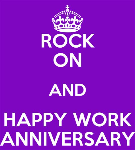 Everyone loves funny meme and connecting each other through it and like to share with nearer to dearer. ROCK ON AND HAPPY WORK ANNIVERSARY Poster | Michelle ...