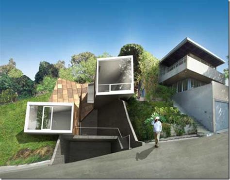 Here are some cool ideas on how to achieve the perfect pool in your backyard Shipping container home in hillside | Underground ...