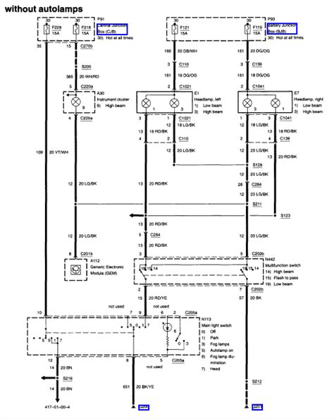 Ford Taurus Electrical Wiring Diagram