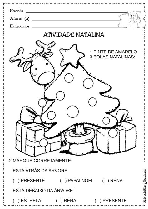 Atividades De Natal Matematica 3 Ano