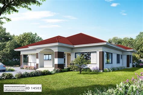 Choose your favorite 4 bedroom house plan from our vast collection. 4 Room House Plan - ID 14503 - House by Maramani